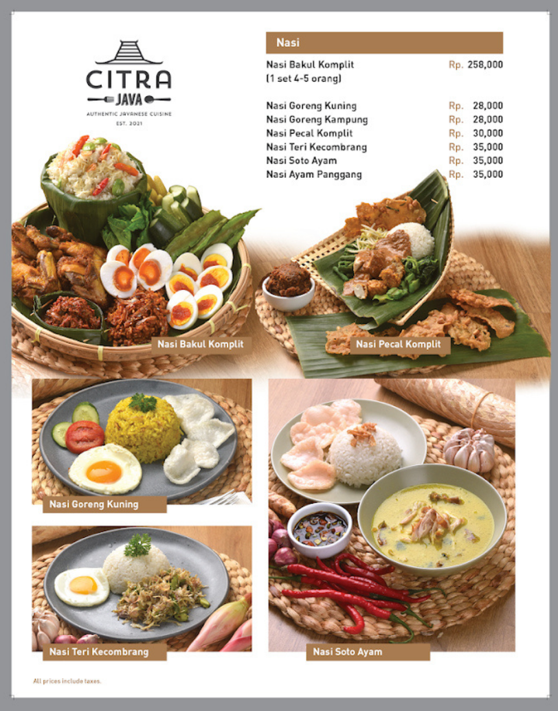 Menu Page 3